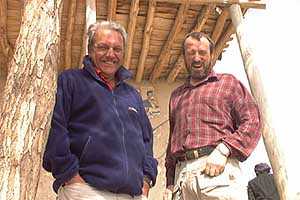 Rally marshalls John Vipond (left) and Martin Clark